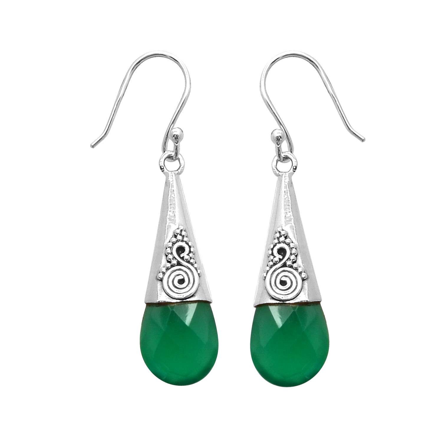 Green Onyx Gemstone Earrings Solid 925 Sterling Silver Handmade Earrings Jewelry Gift For Women And Girls E-3118
Green Onyx Gemstone Earrings Solid 925 Sterling Silver Handmade Earrings Jewelry Gift For Women And Girls E-3118