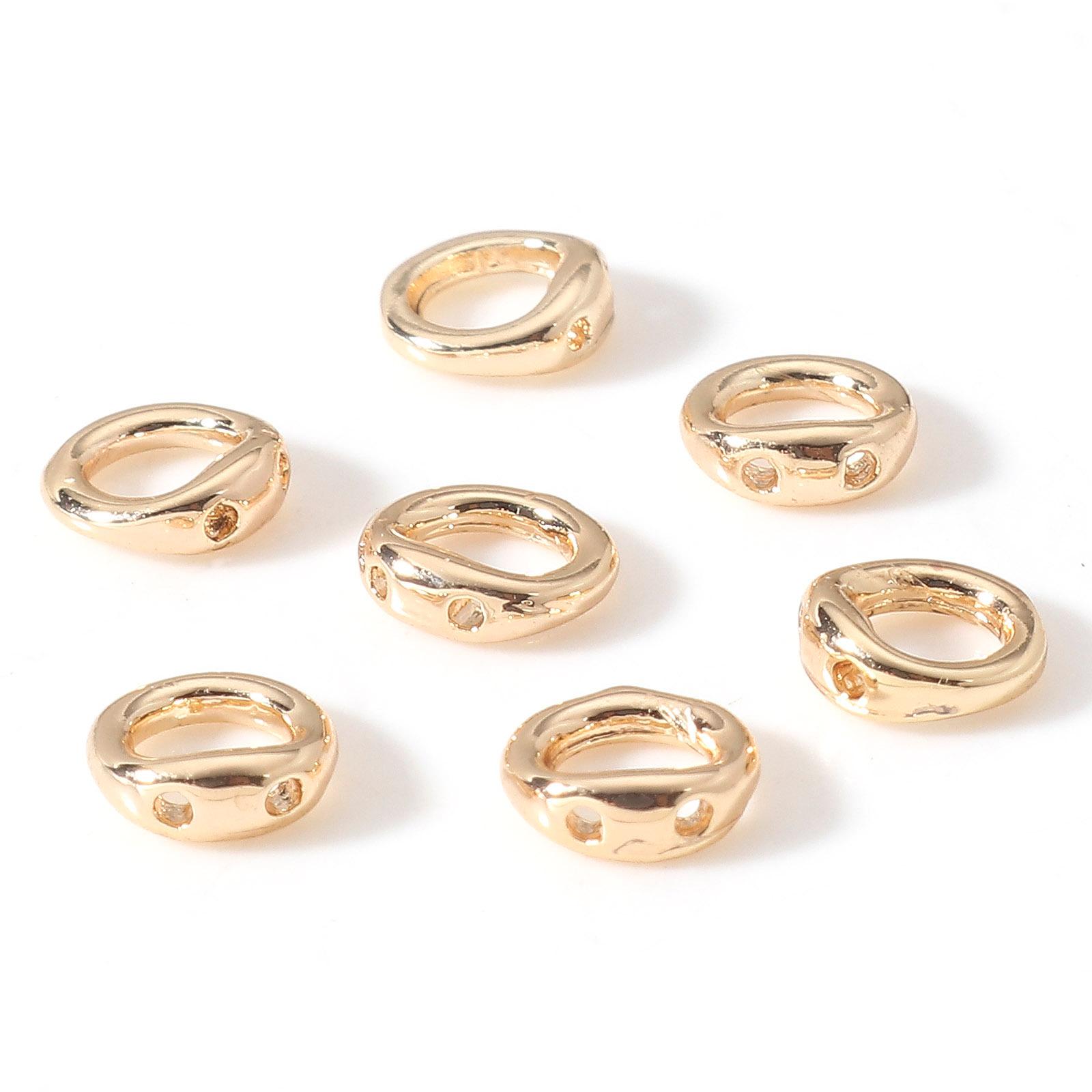 10/20pcs Golden Brass End Bead Tip Double Hole Connector Rings For Jewelry Making Supplies DIY Pearl Bracelet Necklace Accessory 10pcs золотой
10/20pcs Golden Brass End Bead Tip Double Hole Connector Rings For Jewelry Making Supplies DIY Pearl Bracelet Necklace Accessory 10pcs золотой