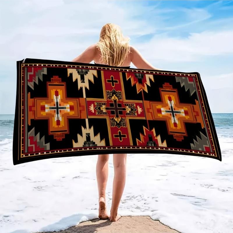 1pc Microfiber Beach Towel | Geometric-Patterned, Ultra-Soft Polyester, Lightweight and Absorbent,Ideal for Yoga,Travel,Swimming W30*H60(CM)
1pc Microfiber Beach Towel | Geometric-Patterned, Ultra-Soft Polyester, Lightweight and Absorbent,Ideal for Yoga,Travel,Swimming W30*H60(CM)