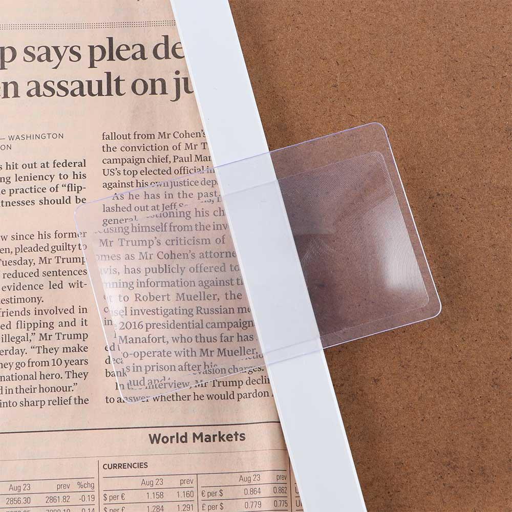 For Reading Newspaper Book Made Of Plastics Loupe Magnifiers Fresnel Lens Magnifying Glass 1PCS
For Reading Newspaper Book Made Of Plastics Loupe Magnifiers Fresnel Lens Magnifying Glass 1PCS
