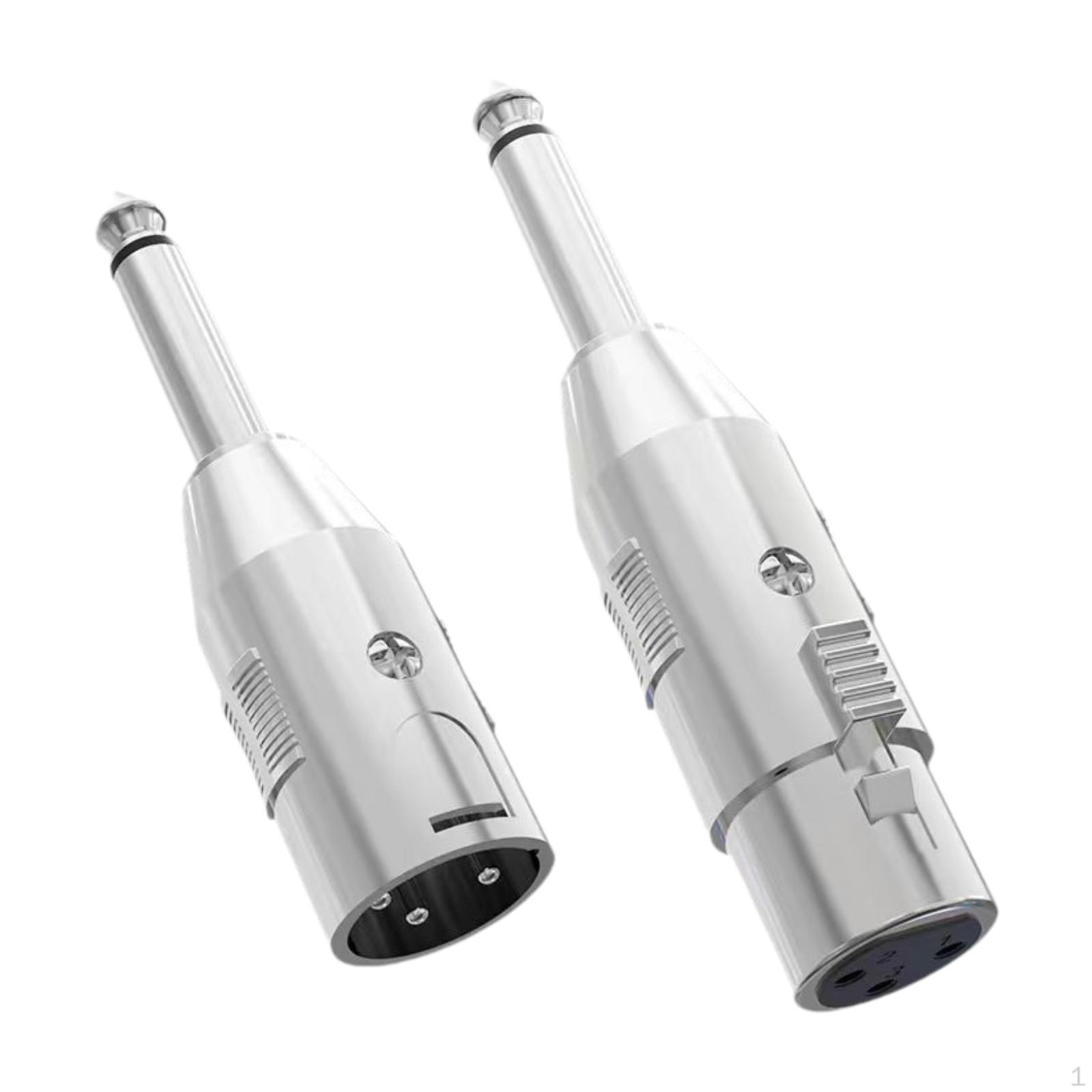 XLR Male Female to 1/4 / 6.35 mm Adapter,3 Pin Sturdy Compact Portable Converter Professional
XLR Male Female to 1/4 / 6.35 mm Adapter,3 Pin Sturdy Compact Portable Converter Professional