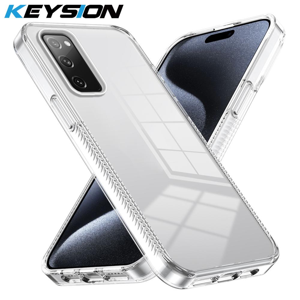 KEYSION Прозрачный чехол для Samsung S20 FE 5G Мягкий ТПУ+ПК Нескользящий HD Прозрачный Ударопрочный Задняя крышка для телефона для Galaxy S21 FE 5G for Galaxy S20 FE чёрный
KEYSION Прозрачный чехол для Samsung S20 FE 5G Мягкий ТПУ+ПК Нескользящий HD Прозрачный Ударопрочный Задняя крышка для телефона для Galaxy S21 FE 5G for Galaxy S20 FE чёрный