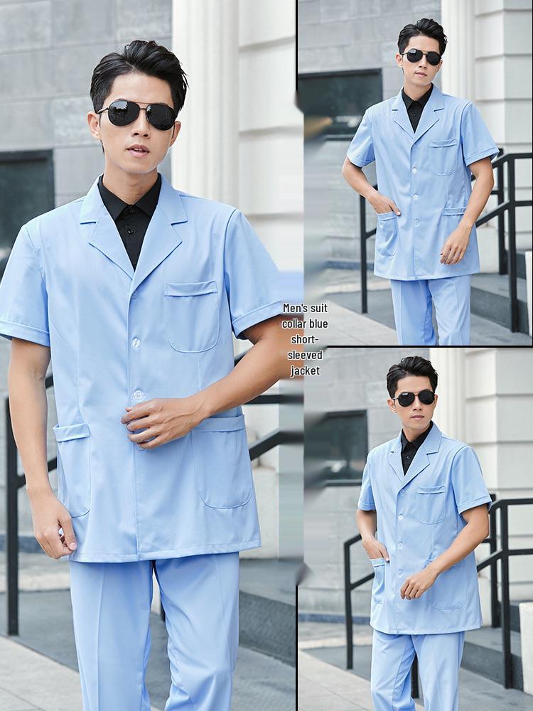 Чоловічий білий халат з коротким рукавом, медичний робочий одяг для лікарів та стоматологів L
Чоловічий білий халат з коротким рукавом, медичний робочий одяг для лікарів та стоматологів L