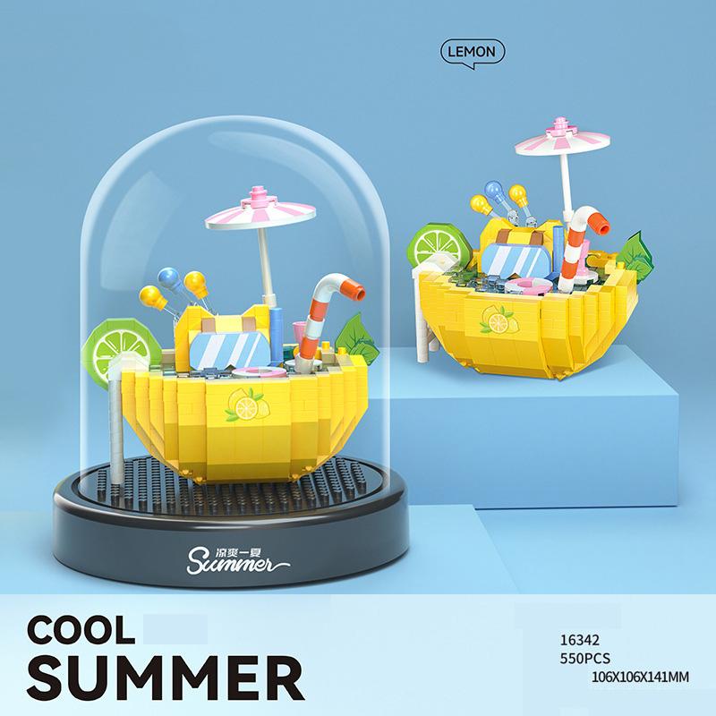Creative Small Block Summer Fruit Construction Brick Watermelon Coconut Lemon Peach Model Figures Build Toys For Gifts
Creative Small Block Summer Fruit Construction Brick Watermelon Coconut Lemon Peach Model Figures Build Toys For Gifts