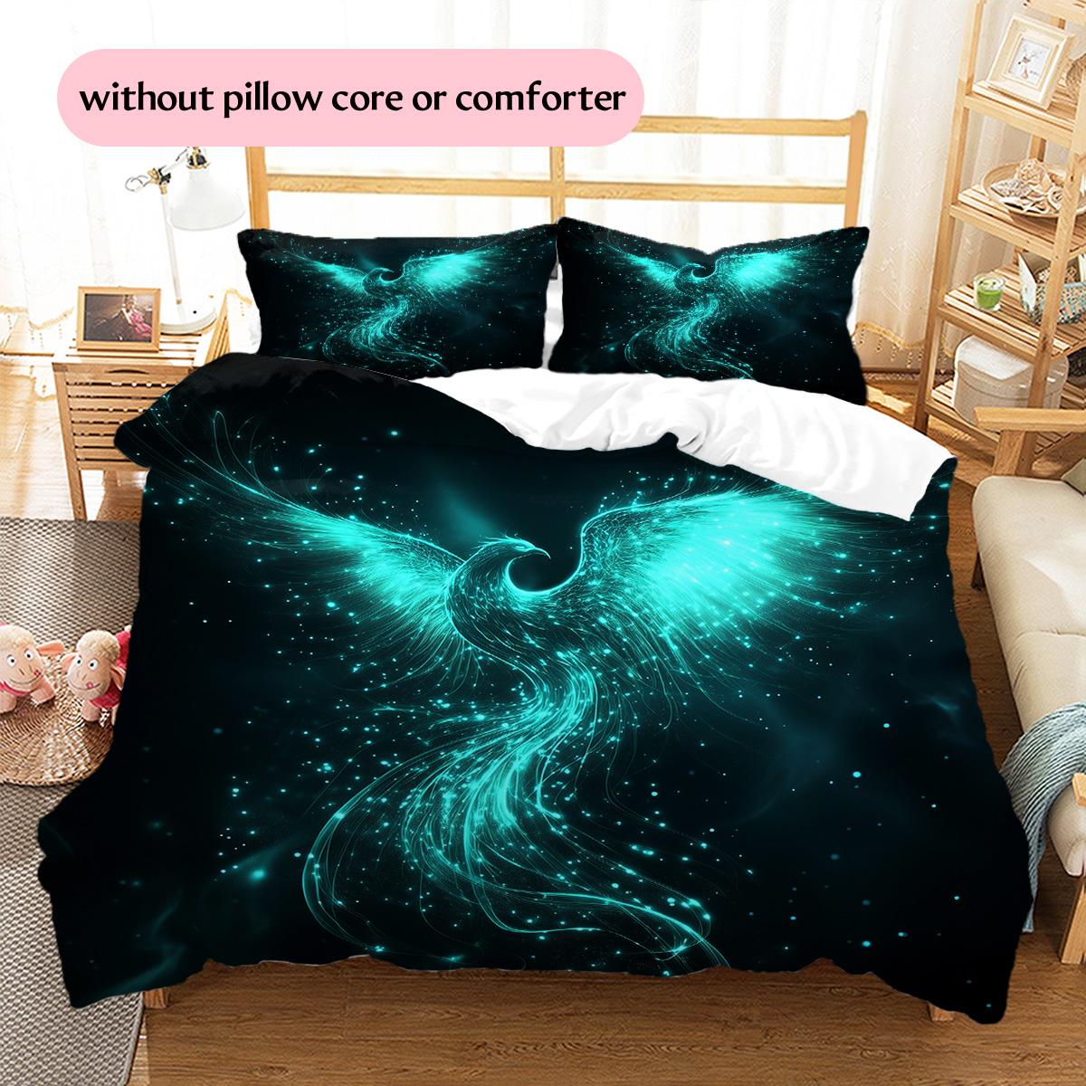 Shining Phoenix Pattern Bedding Quilt Set Quilt Cover Pillowcase Home Decoration Gift (1 * duvet cover + 2 * pillowcase, without core) 135x200cm
Shining Phoenix Pattern Bedding Quilt Set Quilt Cover Pillowcase Home Decoration Gift (1 * duvet cover + 2 * pillowcase, without core) 135x200cm