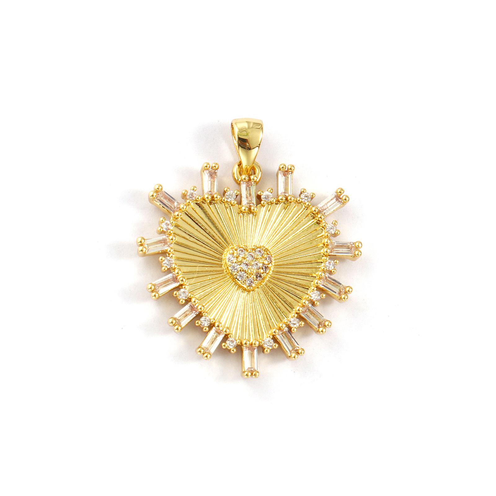 1 Piece Brass Valentine s Day Charms 18K Gold Plated Heart Micro Pave Clear Cubic Zirconia Pendants For DIY Necklace Making
1 Piece Brass Valentine s Day Charms 18K Gold Plated Heart Micro Pave Clear Cubic Zirconia Pendants For DIY Necklace Making