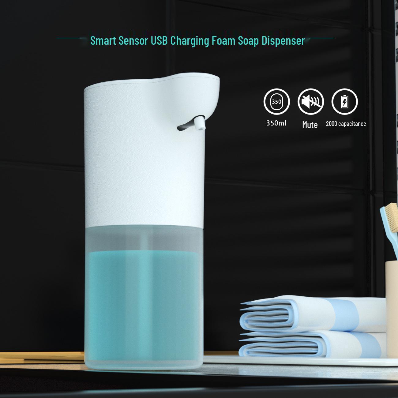 Automatic Smart Sensor Foam Soap & Sanitizer Dispenser 350ml Alcohol, Built-in Battery, USB Rechargeable белый
Automatic Smart Sensor Foam Soap & Sanitizer Dispenser 350ml Alcohol, Built-in Battery, USB Rechargeable белый