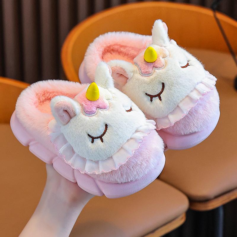 Unicorn children s cotton slippers for girls, new autumn and winter indoor home warm shoes for older children, toddlers, and babies 28-29Inner Length17.5cm
Unicorn children s cotton slippers for girls, new autumn and winter indoor home warm shoes for older children, toddlers, and babies 28-29Inner Length17.5cm