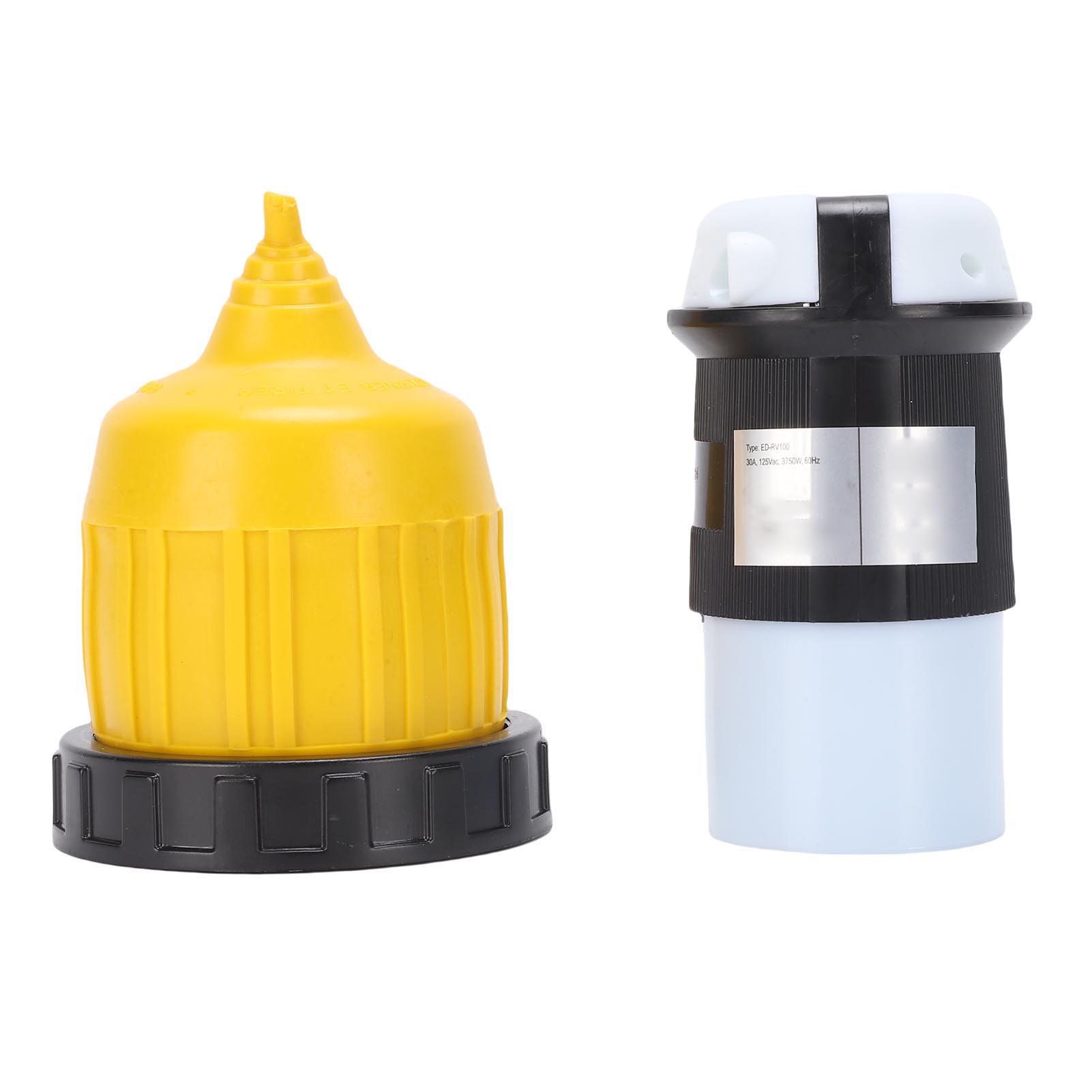 30AMP RV Power Cord Twist Lock Plug with Water Proof Boot NEMA L5 30R Female Shore Connector Replacement for Trailer Van
30AMP RV Power Cord Twist Lock Plug with Water Proof Boot NEMA L5 30R Female Shore Connector Replacement for Trailer Van