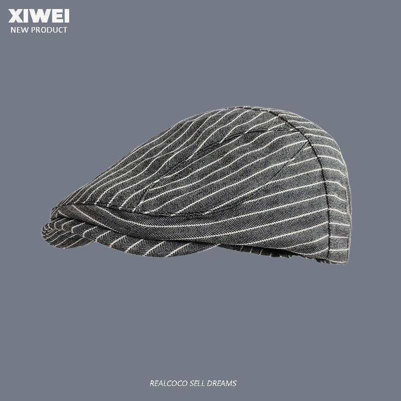 Korean black and white striped forward hat women s spring and summer literary and retro beret British casual reverse newsboy cap M (56-58cm)
Korean black and white striped forward hat women s spring and summer literary and retro beret British casual reverse newsboy cap M (56-58cm)