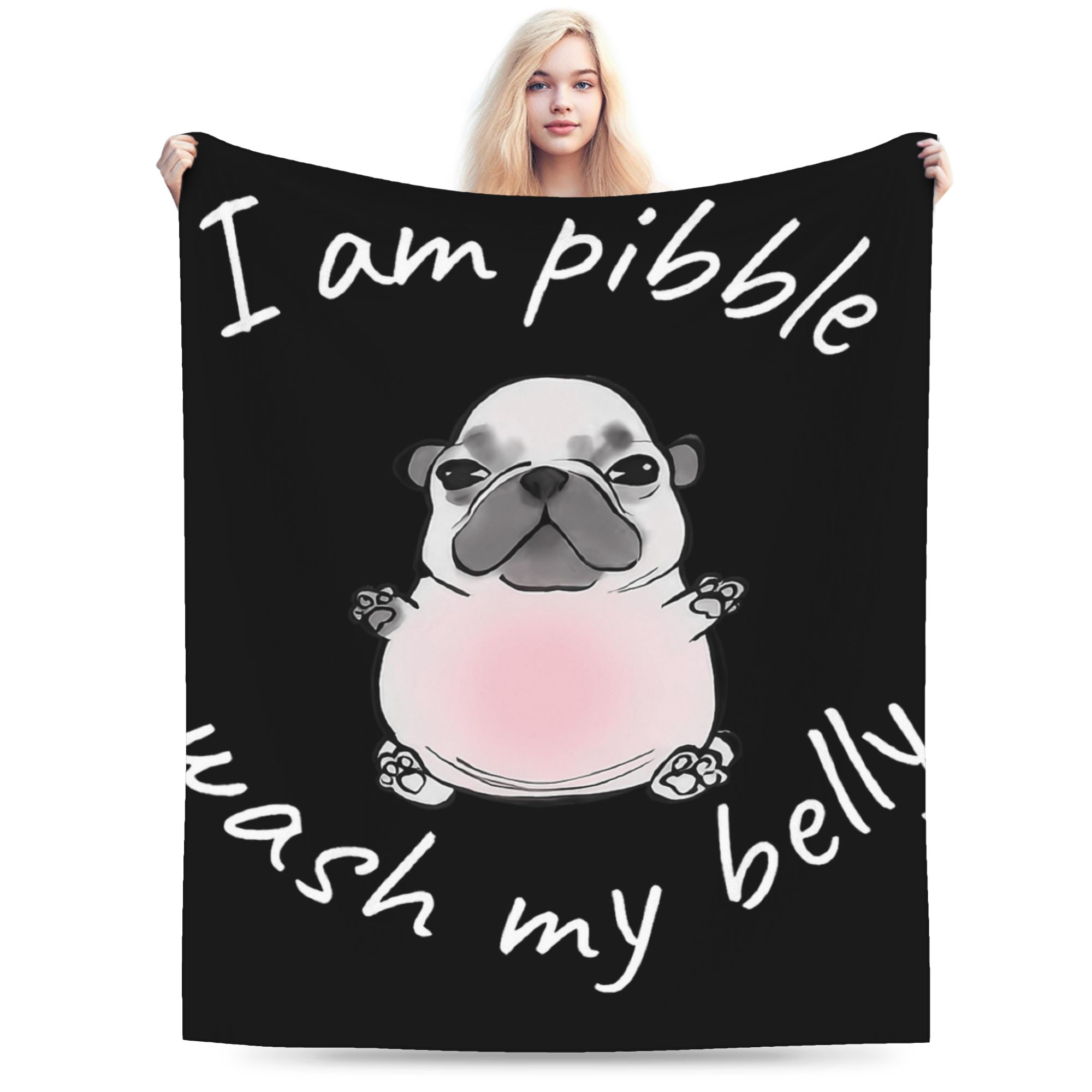 Funny I am Pibble Dog Puppy Blanket Warm Soft Pattern Plush Throw Blanket For Students Couch Bed Flannel Bedspread Bed Cover 75x90cm
Funny I am Pibble Dog Puppy Blanket Warm Soft Pattern Plush Throw Blanket For Students Couch Bed Flannel Bedspread Bed Cover 75x90cm