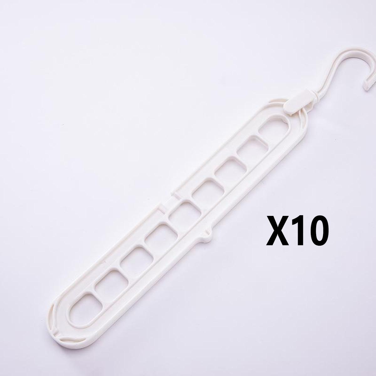 10pc Multi-functional Nine-hole Clothes Hanger - Suitable for Dormitories and Households - Storage and Rotating Clothes Drying Rack 10pc білий
10pc Multi-functional Nine-hole Clothes Hanger - Suitable for Dormitories and Households - Storage and Rotating Clothes Drying Rack 10pc білий
