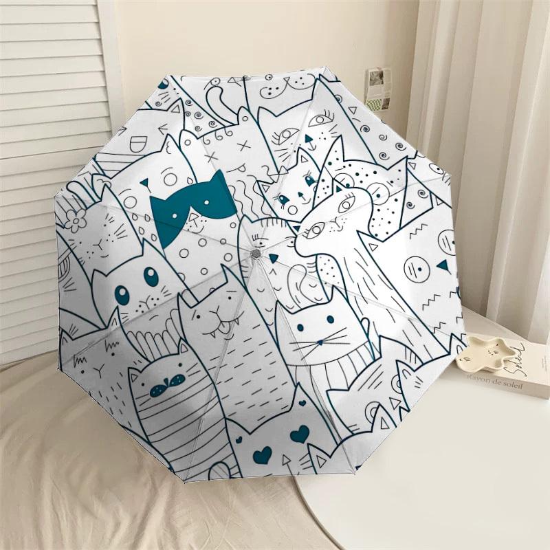 1PC cat pattern Umbrella-8-Rib Reinforced Portable Folding Travel Suitable for All Seasons Outdoor Daily Use Is an Ideal Choice -F363
1PC cat pattern Umbrella-8-Rib Reinforced Portable Folding Travel Suitable for All Seasons Outdoor Daily Use Is an Ideal Choice -F363