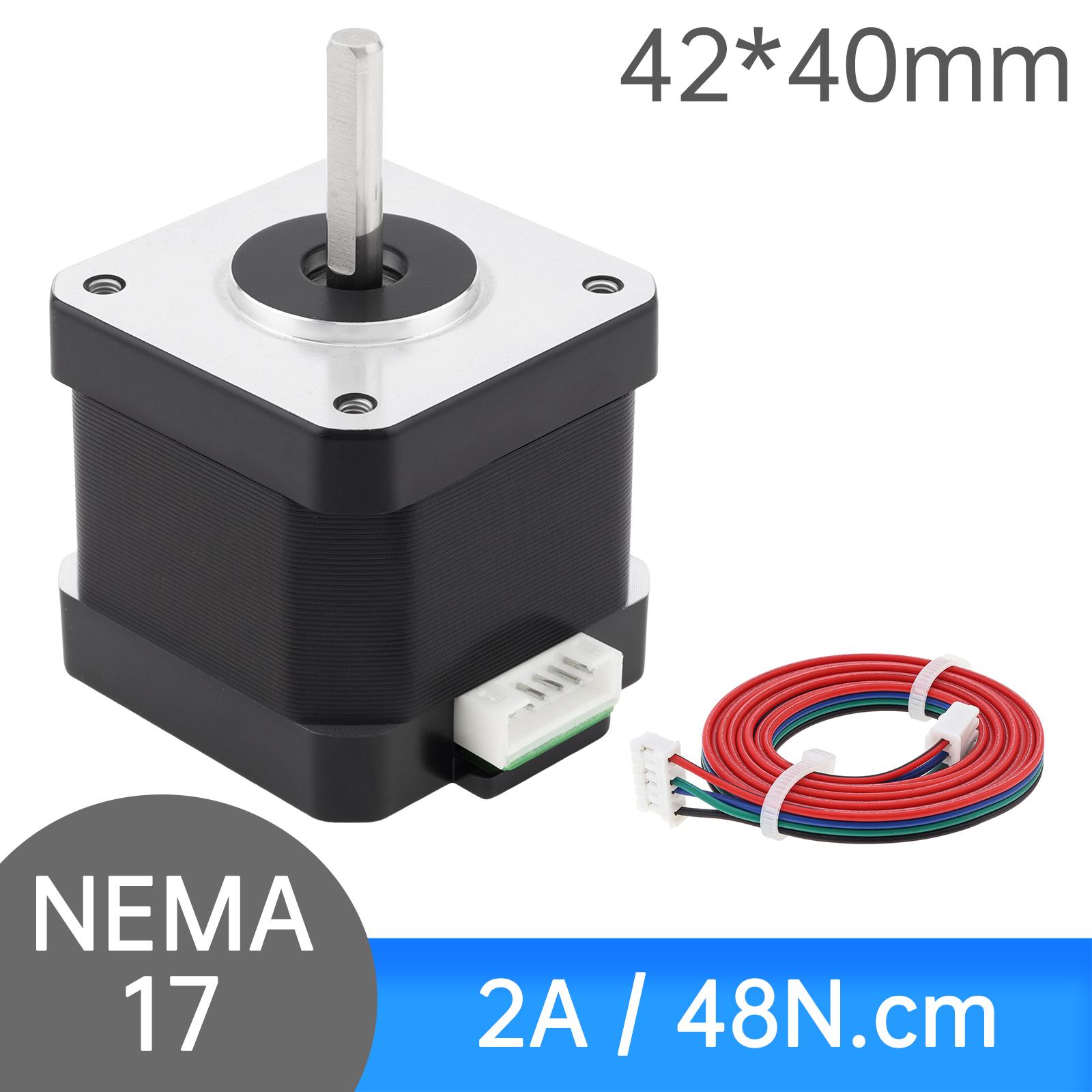 Шаговый двигатель Nema 17 60MM биполярный 2A 85N.cm(118 унций.дюйм) 42 двигателя 2 фазы 4 провода биполярный шаговый двигатель 1.8 градуса для ЧПУ 3D принтера 42HS40
Шаговый двигатель Nema 17 60MM биполярный 2A 85N.cm(118 унций.дюйм) 42 двигателя 2 фазы 4 провода биполярный шаговый двигатель 1.8 градуса для ЧПУ 3D принтера 42HS40