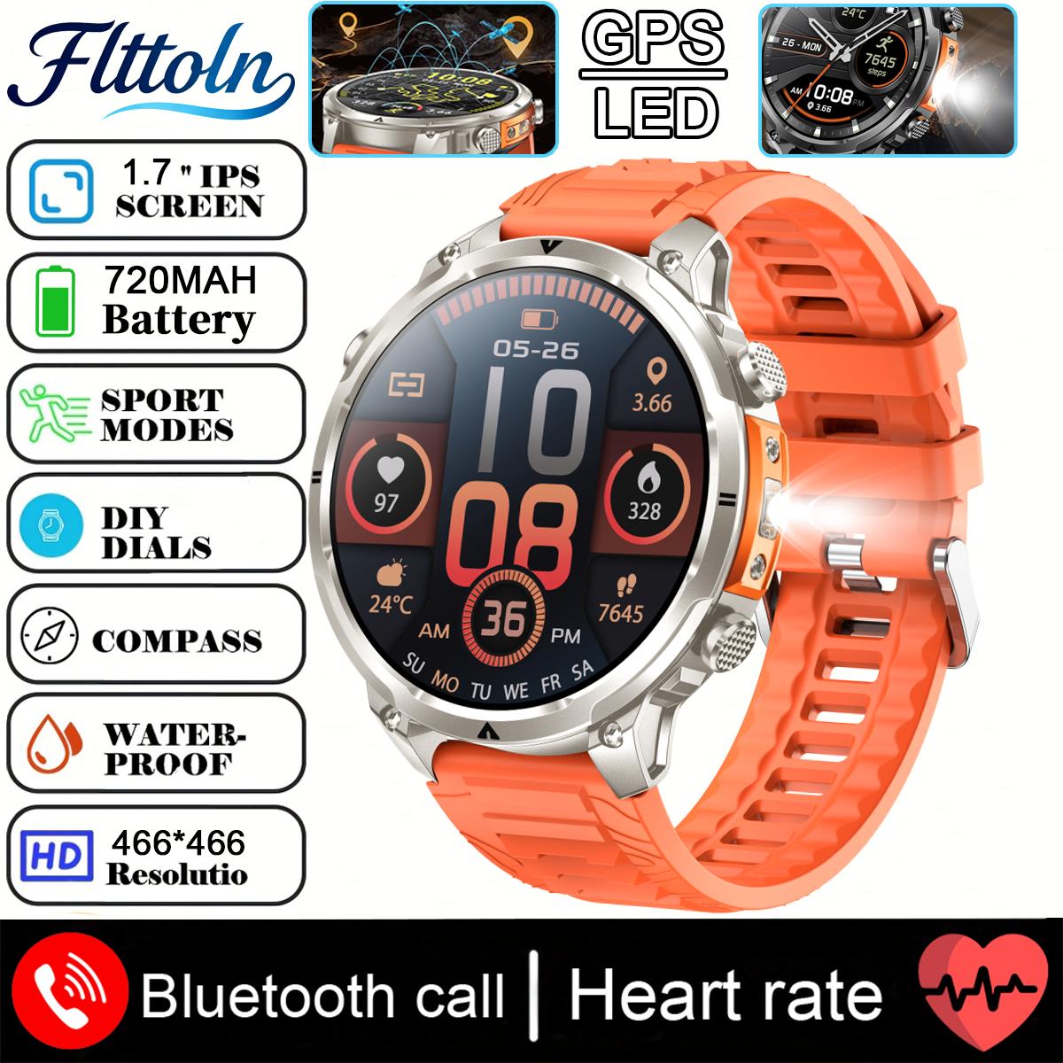 Brand-new GPS outdoor sports smartwatch, AMOLED high-definition display, built-in GPS sports trajectory tracking, LED flashlight
Brand-new GPS outdoor sports smartwatch, AMOLED high-definition display, built-in GPS sports trajectory tracking, LED flashlight