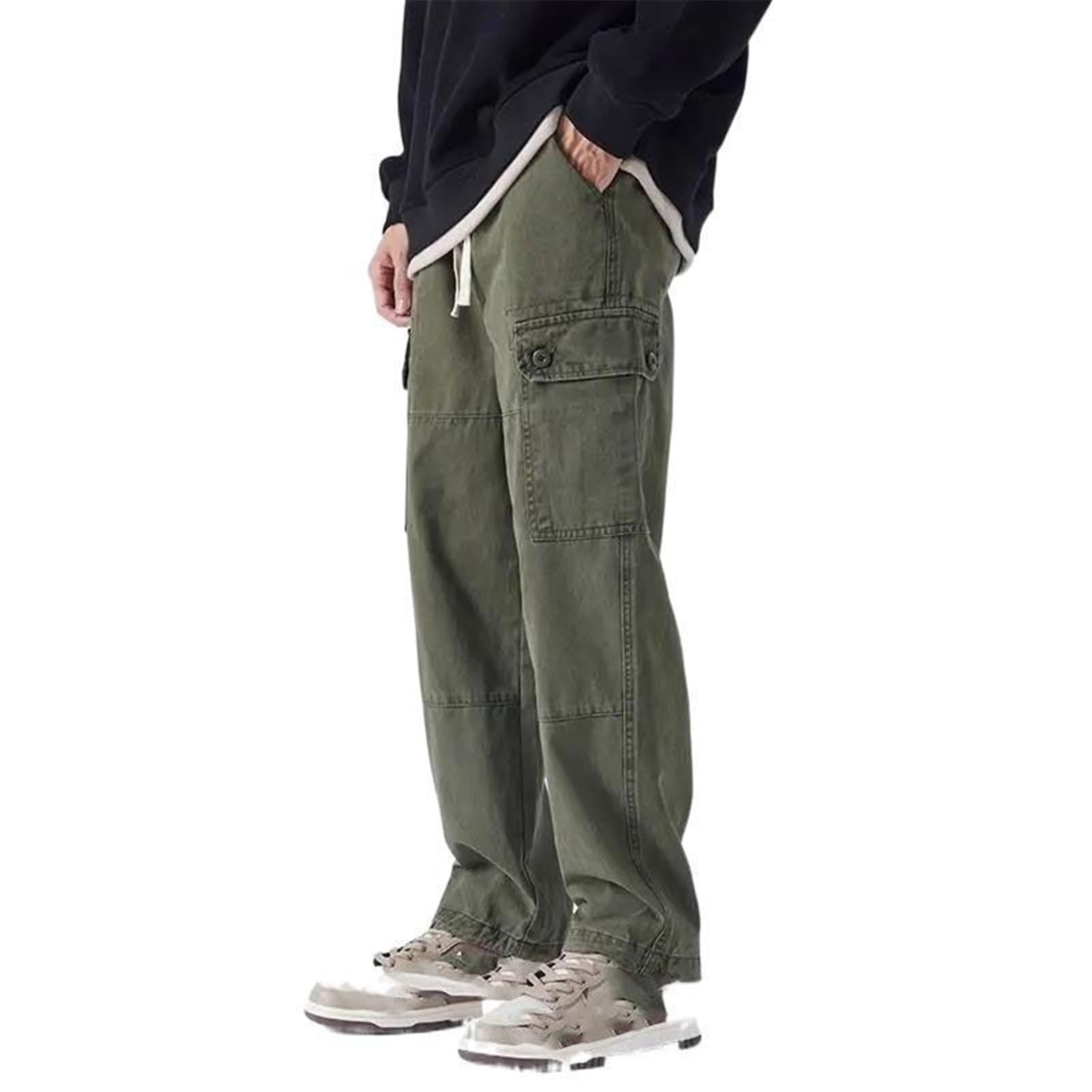 Men s Loose Fit Wide Leg Cargo Pants, Casual Straight Leg Trousers XL зелений
Men s Loose Fit Wide Leg Cargo Pants, Casual Straight Leg Trousers XL зелений