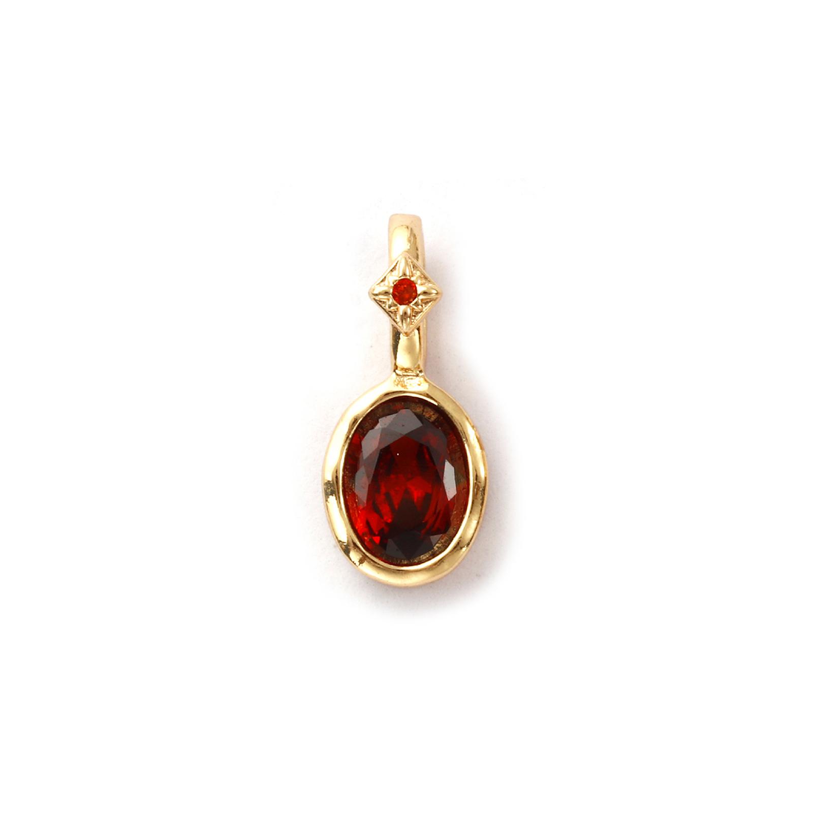 1 Piece Brass & Cubic Zirconia Birthstone Charms 14K Gold Plated Oval Pendant For DIY Necklace Earring Jewelry Making 18mm x 8mm
1 Piece Brass & Cubic Zirconia Birthstone Charms 14K Gold Plated Oval Pendant For DIY Necklace Earring Jewelry Making 18mm x 8mm