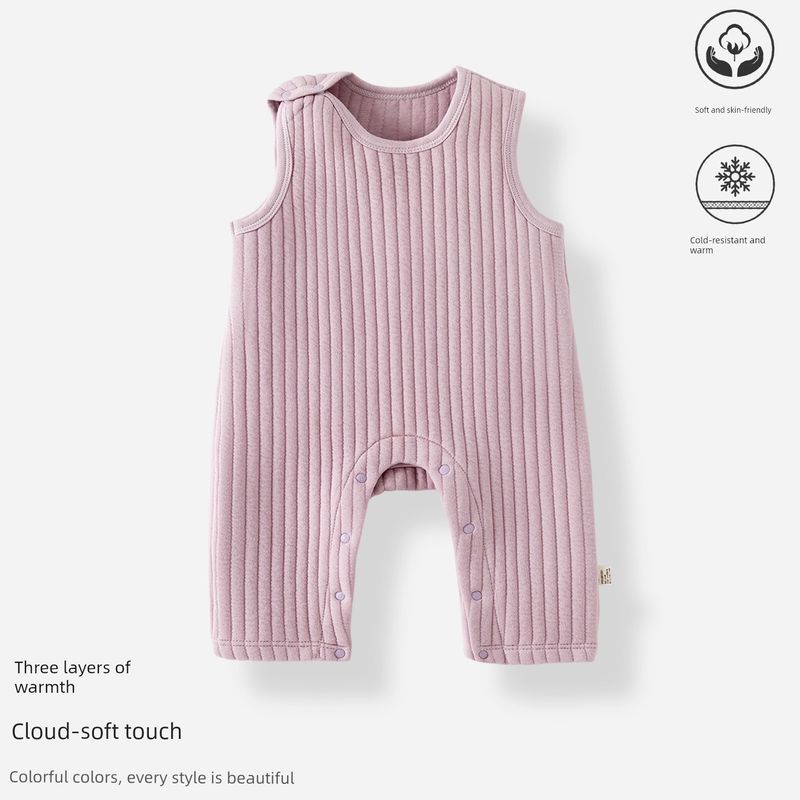 Baby Overalls Warm Pure Cotton Type a Quilted Autumn and Winter New Style Unisex Baby Pajamas One-Piece Pants for Outdoor Wear Purple#7874 73 cm
Baby Overalls Warm Pure Cotton Type a Quilted Autumn and Winter New Style Unisex Baby Pajamas One-Piece Pants for Outdoor Wear Purple#7874 73 cm