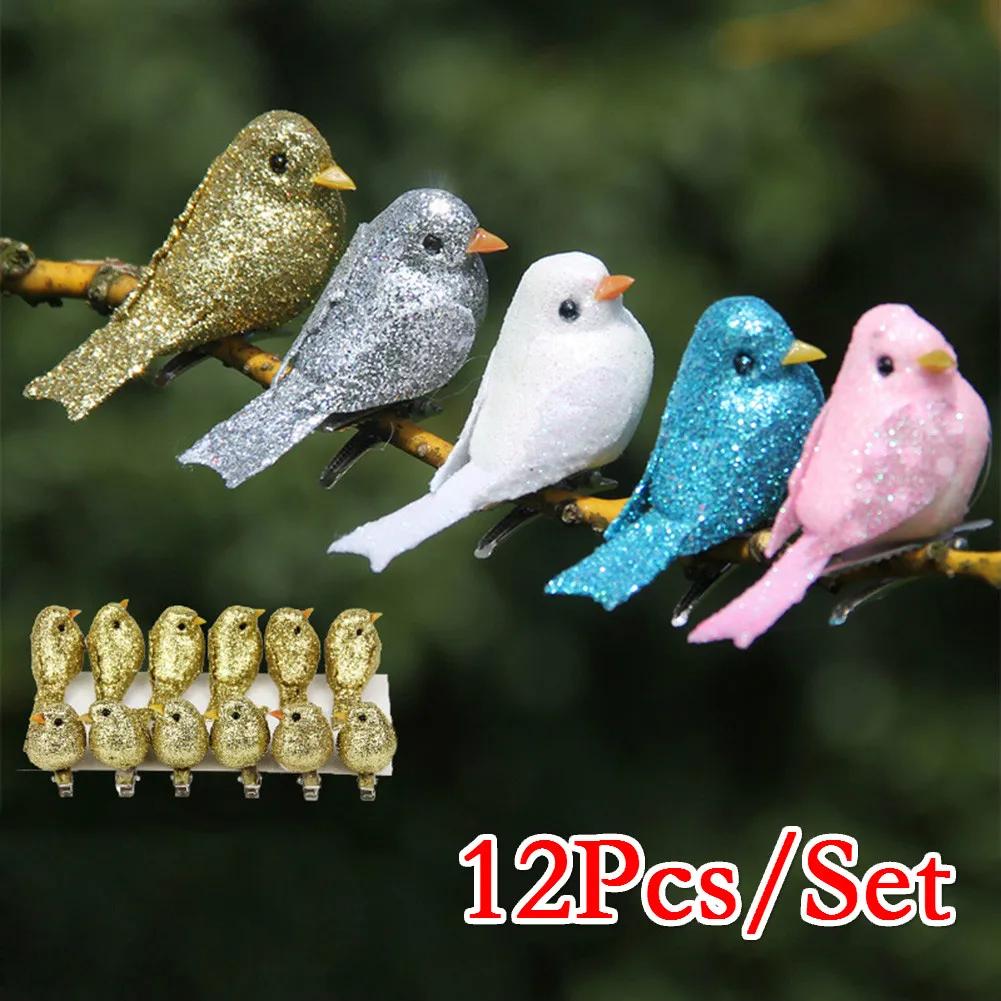 12Pcs/Set Artificial Simulation Foam Bird Set Mini Cute Birds Ornament Glitter Craft for Home Garden Christmas Tree Decoration срібний
12Pcs/Set Artificial Simulation Foam Bird Set Mini Cute Birds Ornament Glitter Craft for Home Garden Christmas Tree Decoration срібний
