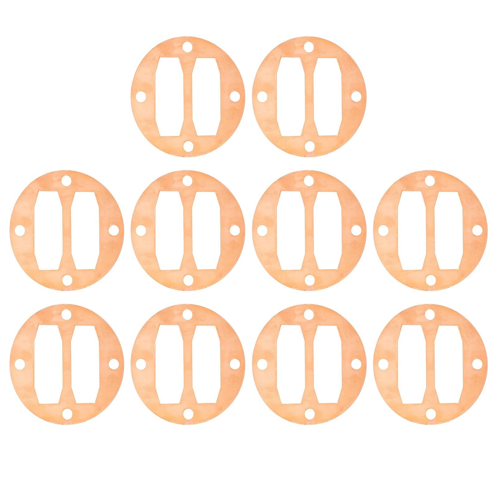 10Pcs Cylinder Sealing Gasket Pump Mount Copper Plate Replacement Air Compressor Part 51mm Orange
10Pcs Cylinder Sealing Gasket Pump Mount Copper Plate Replacement Air Compressor Part 51mm Orange