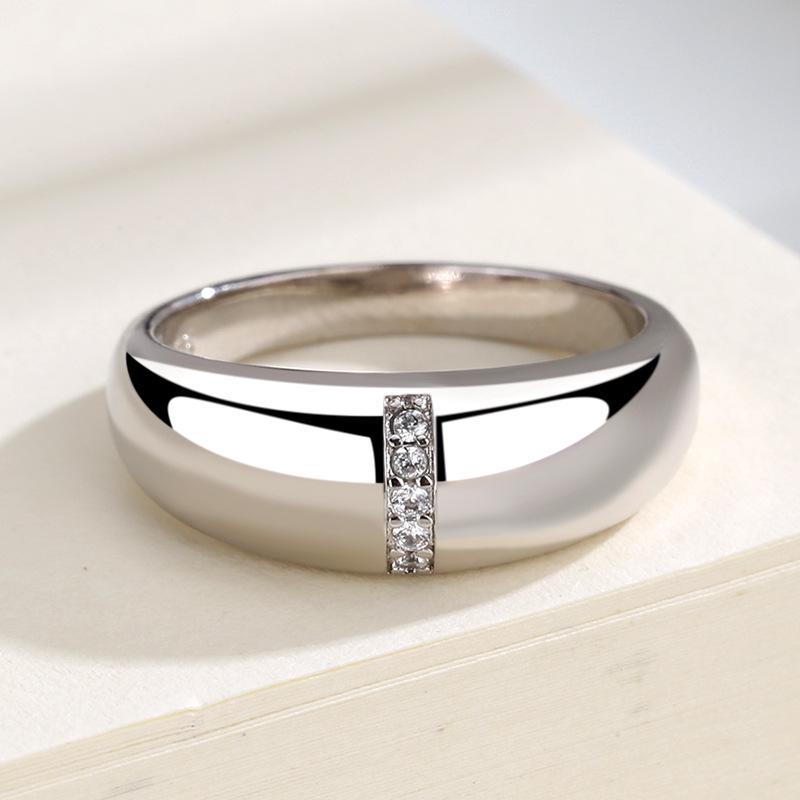 Блестящее кольцо на указательный палец в один ряд - Европейская и американская мода в стиле легкой роскоши Size 10 платиновый
Блестящее кольцо на указательный палец в один ряд - Европейская и американская мода в стиле легкой роскоши Size 10 платиновый