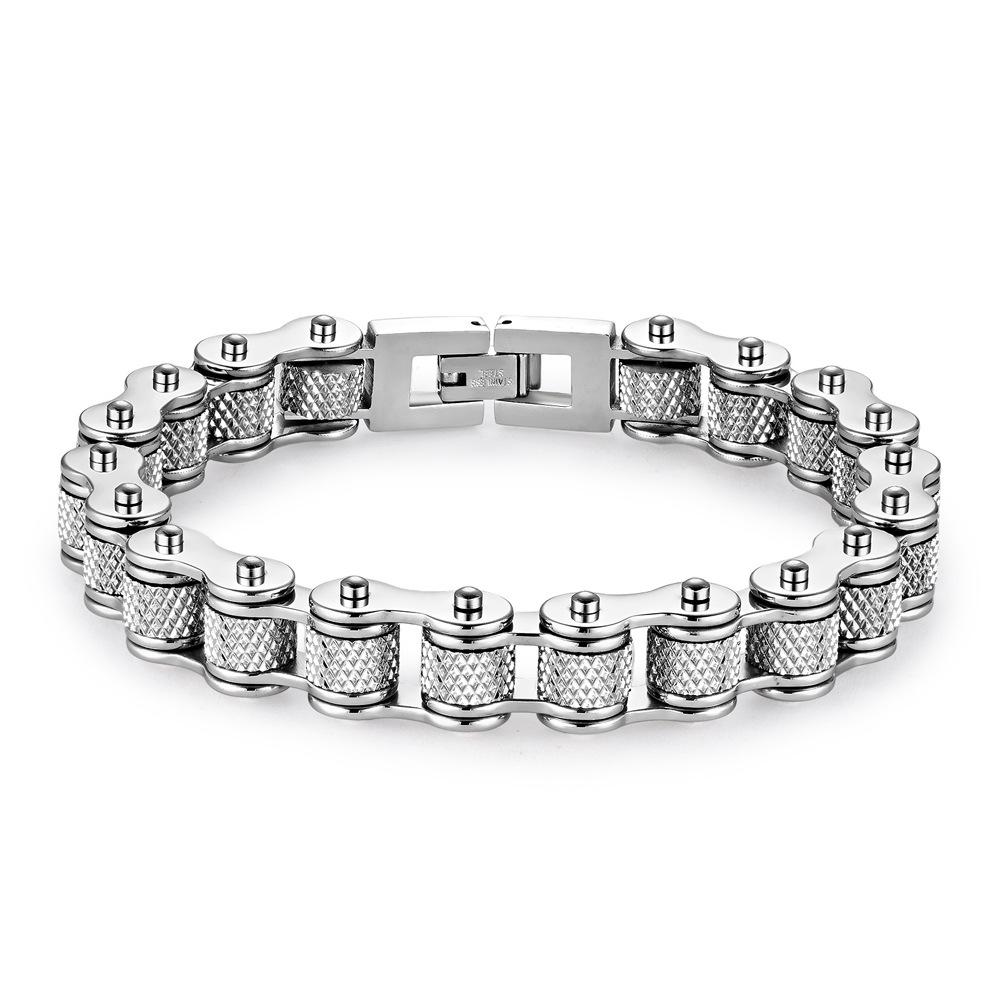 Чоловічий байкерський ланцюг з титанової сталі, велосипедний браслет, хіп-хоп аксесуар 23cm
Чоловічий байкерський ланцюг з титанової сталі, велосипедний браслет, хіп-хоп аксесуар 23cm