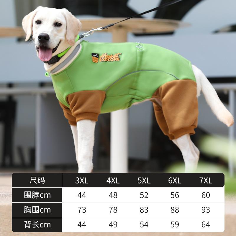 Warm Fleece Dog Sweater for Large Dogs Winter Coat for Golden Retriever Labrador Cozy Pet Clothes for Cold Weather 3XL: 44L/73Bcm 10-15kg
Warm Fleece Dog Sweater for Large Dogs Winter Coat for Golden Retriever Labrador Cozy Pet Clothes for Cold Weather 3XL: 44L/73Bcm 10-15kg