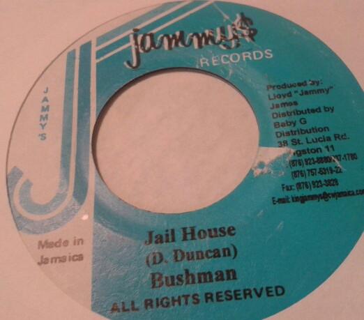 7inch Record BUSHMAN - Jail House NONE Jammy s Records Jamaica Reggae, Ska & Dub Used
7inch Record BUSHMAN - Jail House NONE Jammy s Records Jamaica Reggae, Ska & Dub Used