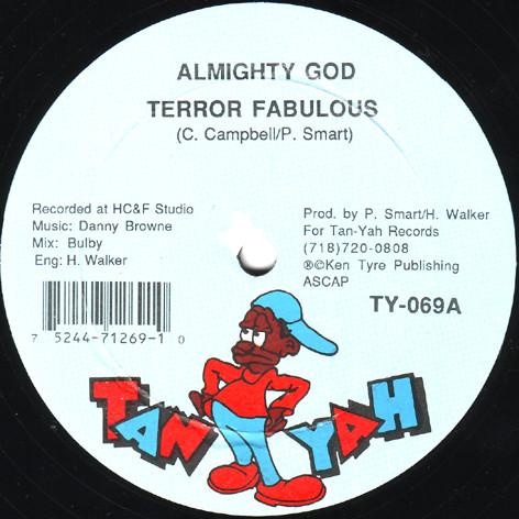 12inch Record TERROR FABULOUS - Almighty God TY069 Tan-Yah US Reggae, Ska & Dub Used
12inch Record TERROR FABULOUS - Almighty God TY069 Tan-Yah US Reggae, Ska & Dub Used