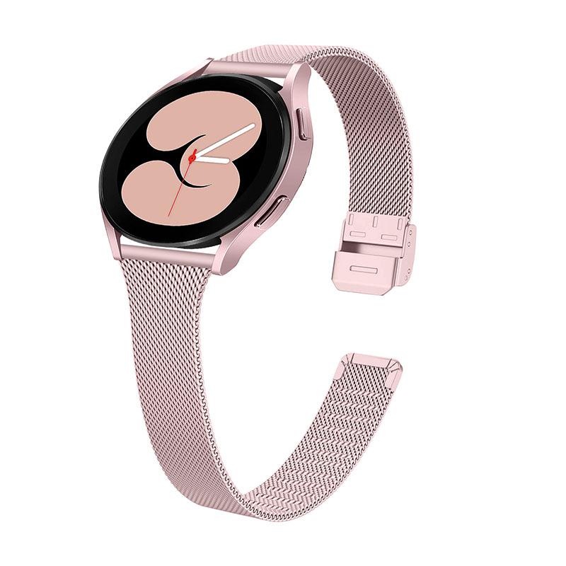 20mm Fine Mesh T-Shaped Milanese Watch Band Wrist Strap for Samsung Galaxy Watch4 Classic 42mm 46mm/Galaxy Watch Active/Galaxy Watch Active2 40mm 44mm Rose Pink
20mm Fine Mesh T-Shaped Milanese Watch Band Wrist Strap for Samsung Galaxy Watch4 Classic 42mm 46mm/Galaxy Watch Active/Galaxy Watch Active2 40mm 44mm Rose Pink