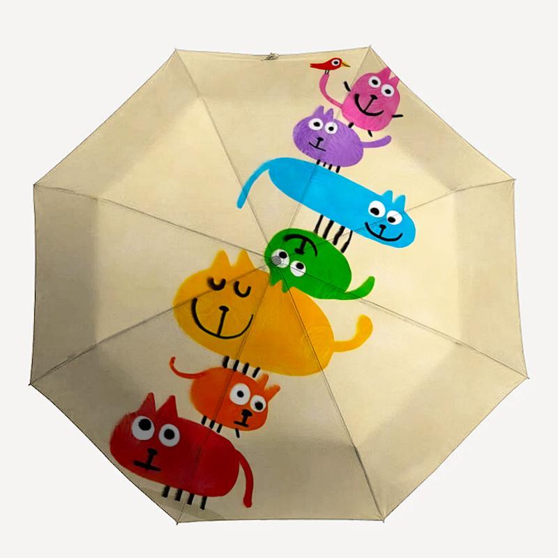 1pc Colorful Cats Pyramid Automatic Folding Umbrella Automatic Open/Close, 8-Rib Durable Frame, Compact Travel Umbrella Suitable001
1pc Colorful Cats Pyramid Automatic Folding Umbrella Automatic Open/Close, 8-Rib Durable Frame, Compact Travel Umbrella Suitable001