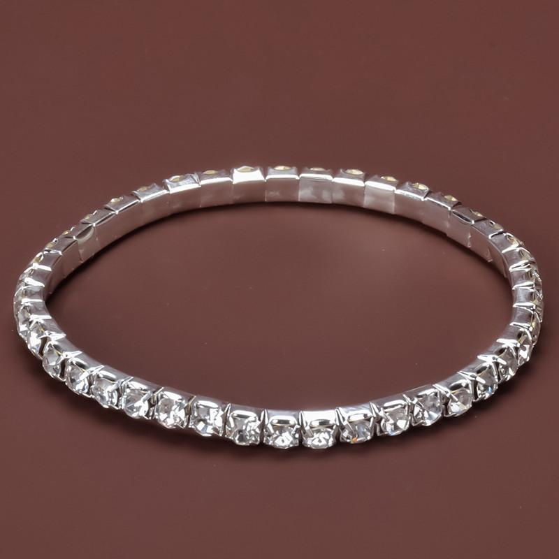 Women Crystal Bangles Rhinestone Elastic Round Bracelets for Female Gold Color Wrist Accessories Fashion Wedding Zircon
Women Crystal Bangles Rhinestone Elastic Round Bracelets for Female Gold Color Wrist Accessories Fashion Wedding Zircon