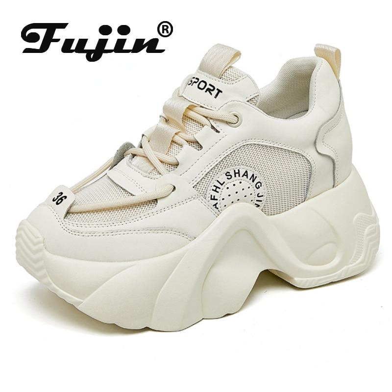Fujin/8 см, летние женские весенние кроссовки из натуральной кожи на платформе и танкетке со скрытым каблуком, массивные повседневные вулканизированные осенние туфли
Fujin/8 см, летние женские весенние кроссовки из натуральной кожи на платформе и танкетке со скрытым каблуком, массивные повседневные вулканизированные осенние туфли
