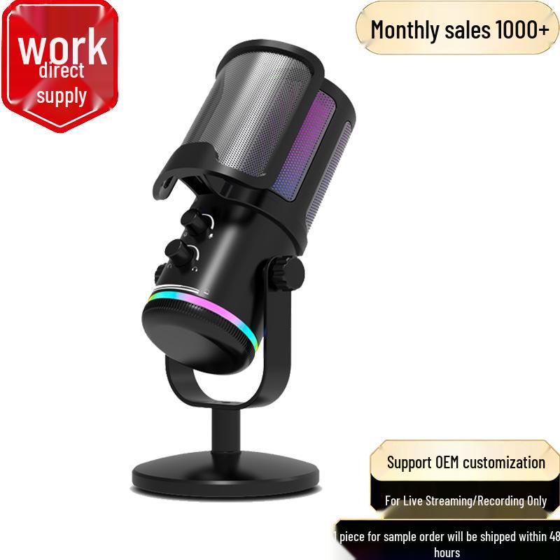 USB RGB Gaming Microphone: Plug-and-Play, Noise Reduction for Clear Desktop Streaming
USB RGB Gaming Microphone: Plug-and-Play, Noise Reduction for Clear Desktop Streaming