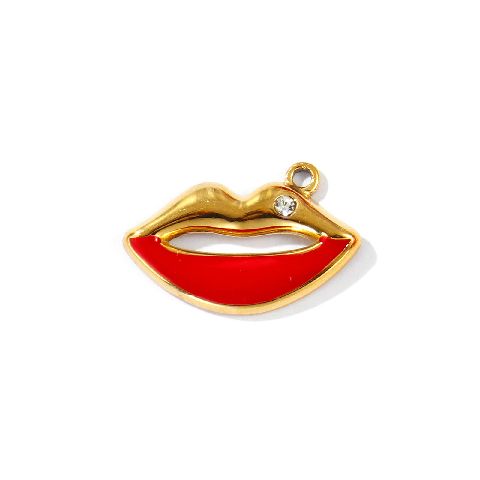2PCs 304 Stainless Steel & Rhinestone Charms 18K Gold Plated Enamel Red Heart Lips Cherry Daisy Pendants For Neckalce Making DIY
2PCs 304 Stainless Steel & Rhinestone Charms 18K Gold Plated Enamel Red Heart Lips Cherry Daisy Pendants For Neckalce Making DIY