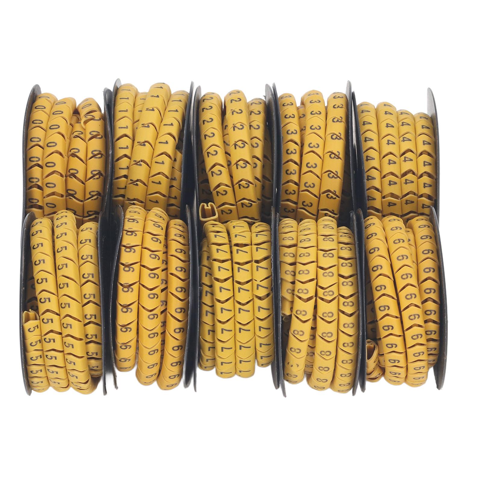 10Pcs Cable Identification Wire PVC Oil Proof Clear Markings Non Slip 0 to 9 Number Tube for Electronics Computers 10m²
10Pcs Cable Identification Wire PVC Oil Proof Clear Markings Non Slip 0 to 9 Number Tube for Electronics Computers 10m²