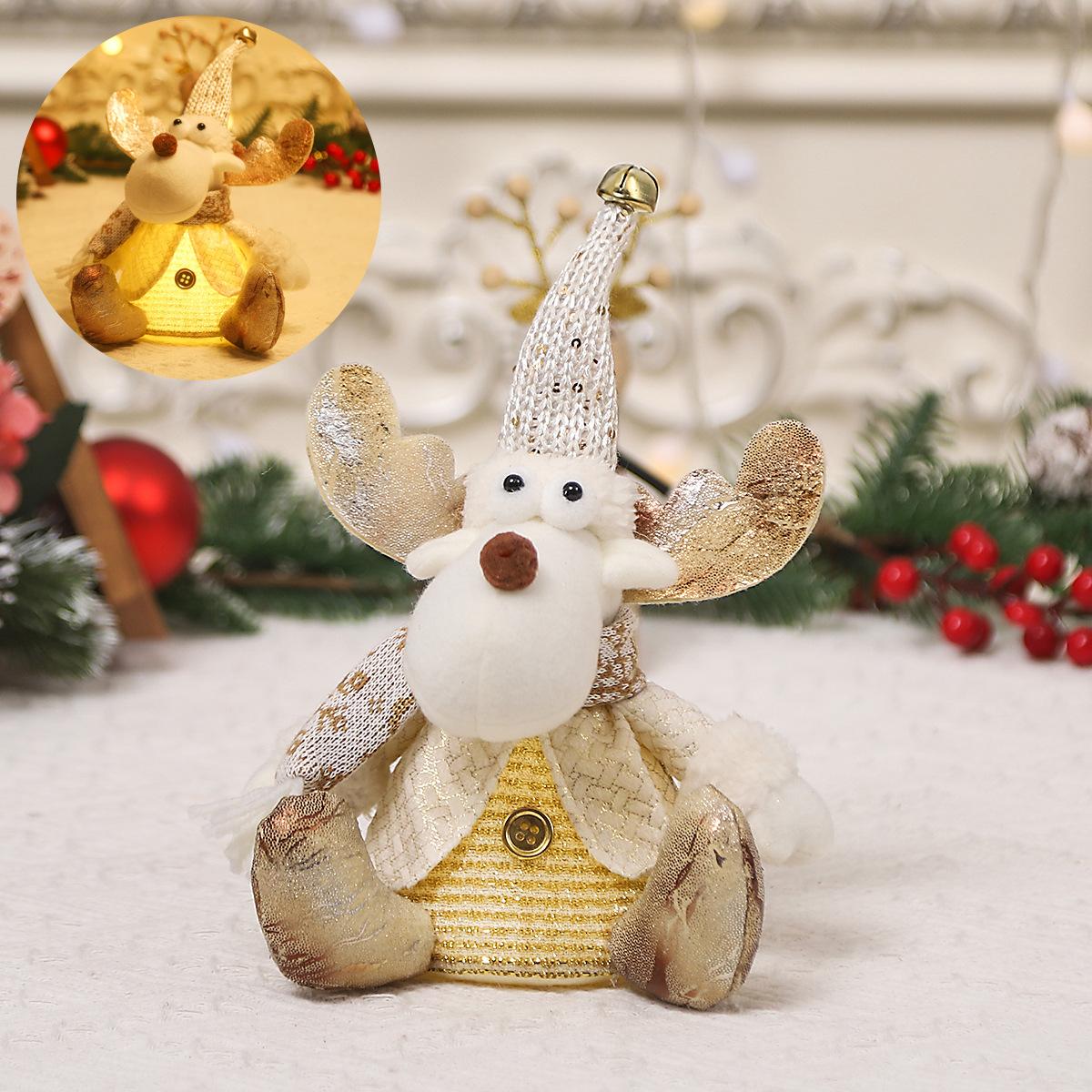 Новые рождественские украшения с подсветкой, фигурка Санта-Клауса, украшения с оленями, снеговиком, куклы, украшение для дома, праздничные принадлежности
Новые рождественские украшения с подсветкой, фигурка Санта-Клауса, украшения с оленями, снеговиком, куклы, украшение для дома, праздничные принадлежности