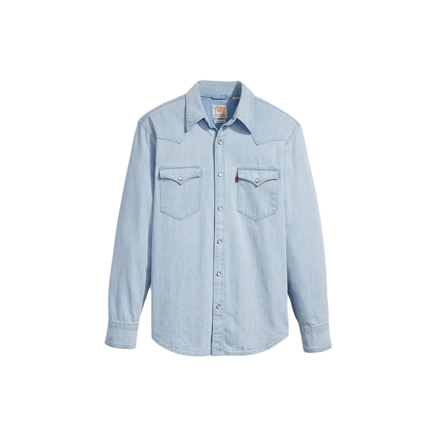 Рубашка Western Levis Barstow стандартного кроя, однотонная, на пуговицах, с длинным рукавом, мужская, рубашки, светло-голубая 85744-0065 S
Рубашка Western Levis Barstow стандартного кроя, однотонная, на пуговицах, с длинным рукавом, мужская, рубашки, светло-голубая 85744-0065 S