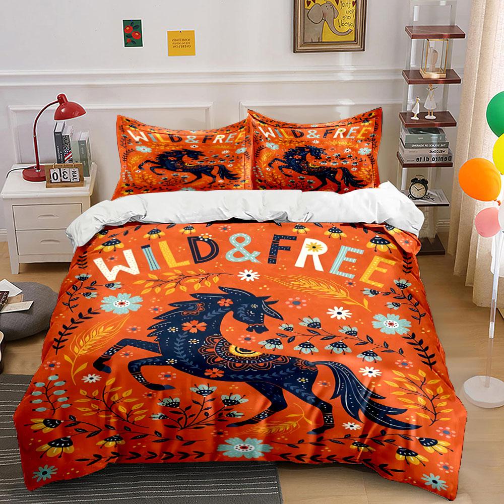 Horse, flowers, leaves, text. Bedding sets Duvet cover sets Duvet covers Pillowcases(1 * Duvet Cover 2 * Pillowcases, without duvet insert) 135x200cm
Horse, flowers, leaves, text. Bedding sets Duvet cover sets Duvet covers Pillowcases(1 * Duvet Cover 2 * Pillowcases, without duvet insert) 135x200cm