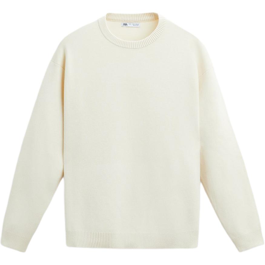 Zara Solid Soft Textured Pullover Long Sleeve Knit Sweater Men tops Off-White 5755303-251 L
Zara Solid Soft Textured Pullover Long Sleeve Knit Sweater Men tops Off-White 5755303-251 L