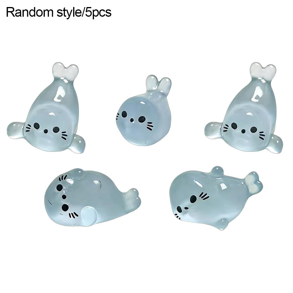 Luminous Mini Seal Figurines 1/5pcs Glow In The Dark Resin Sea Animals Miniature For DIY Crafts Garden Decor Accessories
Luminous Mini Seal Figurines 1/5pcs Glow In The Dark Resin Sea Animals Miniature For DIY Crafts Garden Decor Accessories