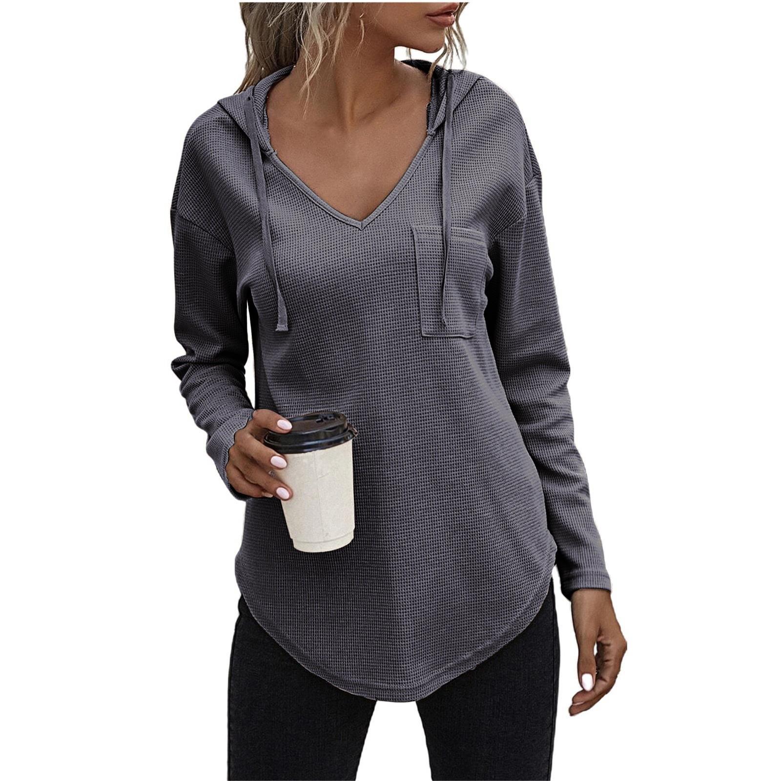 Жіноча толстовка повсякденна, з довгим рукавом, однотонний, спортивний пуловер з V-подібним вирізом і кишенями XXL
Жіноча толстовка повсякденна, з довгим рукавом, однотонний, спортивний пуловер з V-подібним вирізом і кишенями XXL