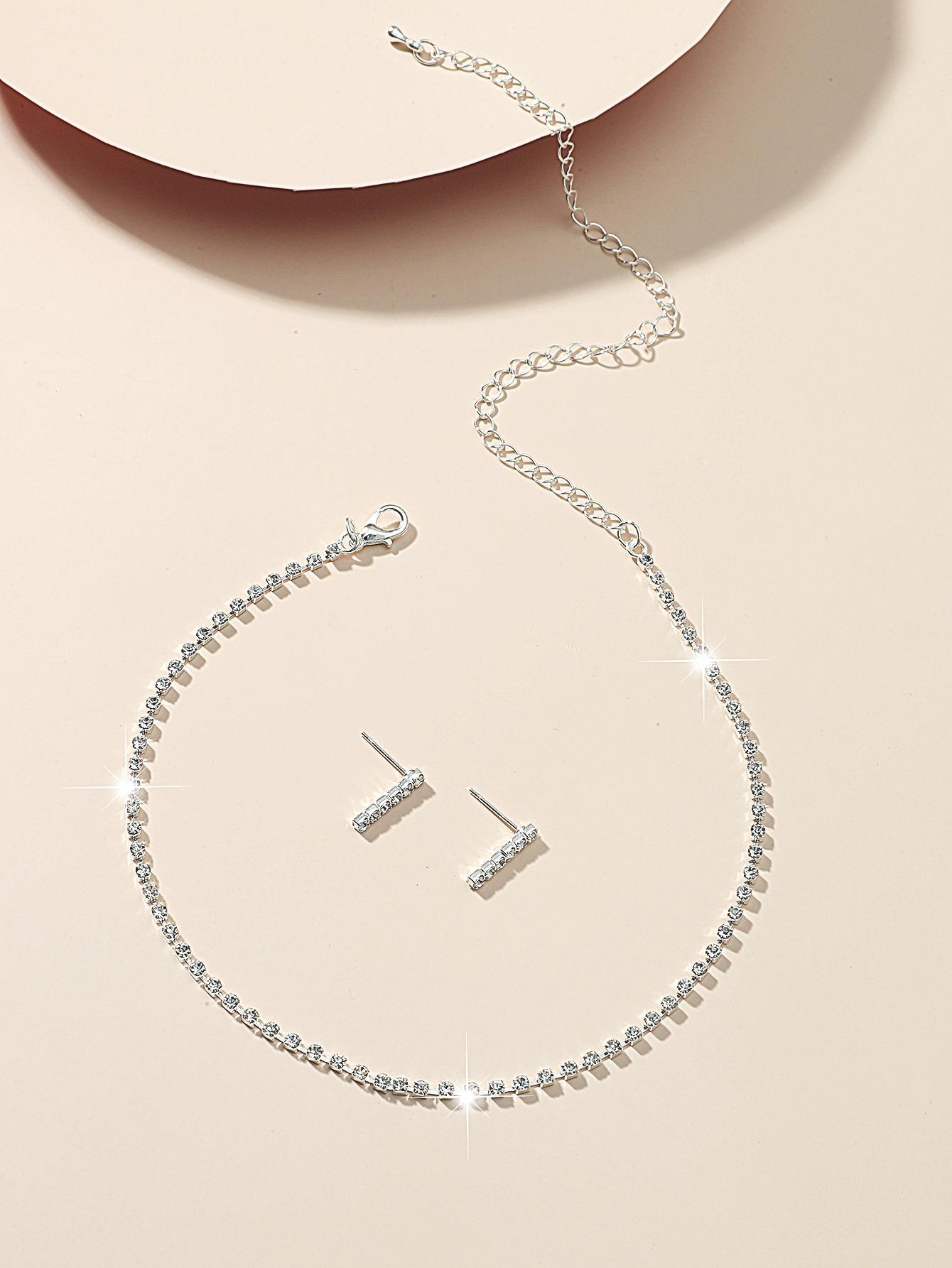 Женское ожерелье со стразами, набор из двух предметов, цепочка для шеи со стразами, цепочка для ключицы
Женское ожерелье со стразами, набор из двух предметов, цепочка для шеи со стразами, цепочка для ключицы