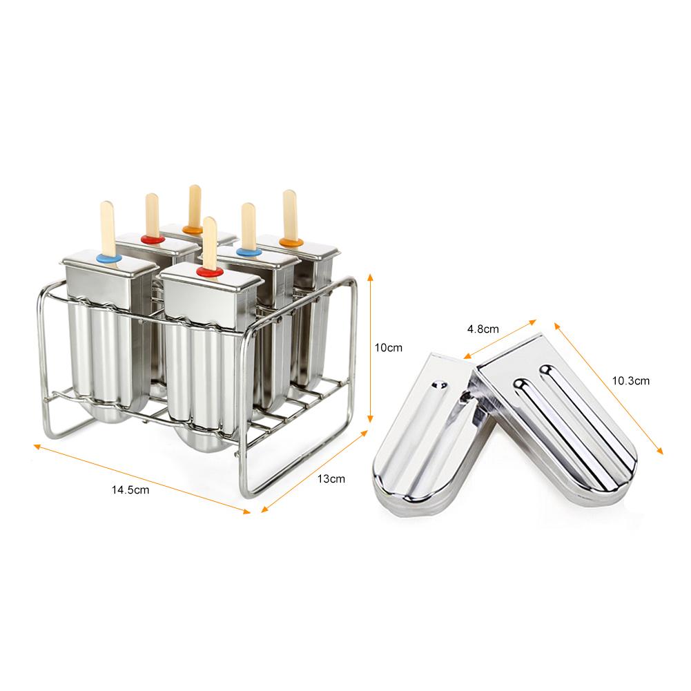 Ice Lolly Mold Stainless Steel Popsicle Mold Ice Cream Mould with Stainless Steel Stick Holder
Ice Lolly Mold Stainless Steel Popsicle Mold Ice Cream Mould with Stainless Steel Stick Holder