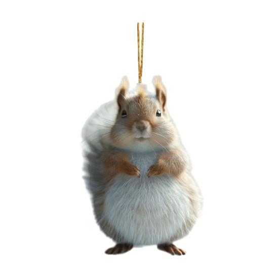 Милая белка акриловый кулон подвесное украшение с шнурком очаровательное животное