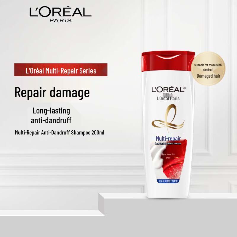 L Oréal Multi-Effect Repair Anti-Dandruff Shampoo
L Oréal Multi-Effect Repair Anti-Dandruff Shampoo