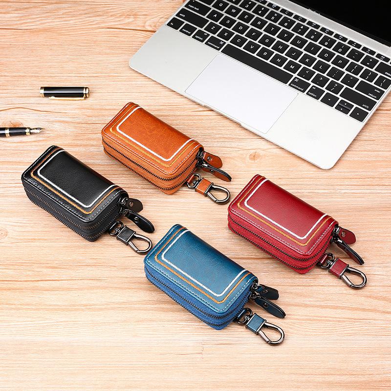2025 new leather car key bag, multi-functional cowhide door key bag, fashionable embroidery thread key bag
2025 new leather car key bag, multi-functional cowhide door key bag, fashionable embroidery thread key bag