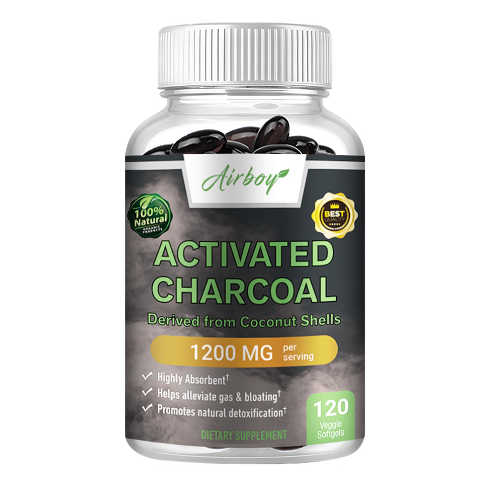 Activated Charcoal 1200mg - Highly Absorbent Helps Alleviate Gas- Coconut Shells 120
Activated Charcoal 1200mg - Highly Absorbent Helps Alleviate Gas- Coconut Shells 120