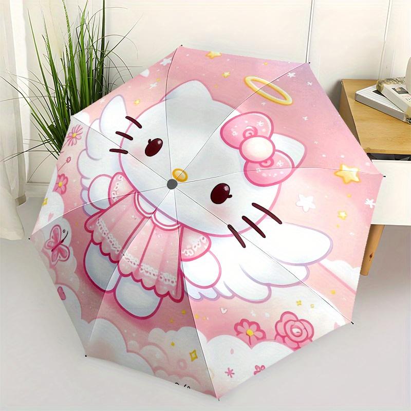 Angel,Hello Kitty Automatic Folding Umbrella-Simple 8-Rib Design, Bright Cartoon Pattern, Durable Iron Frame, Suitable For Travel, Outdoor,
Angel,Hello Kitty Automatic Folding Umbrella-Simple 8-Rib Design, Bright Cartoon Pattern, Durable Iron Frame, Suitable For Travel, Outdoor,