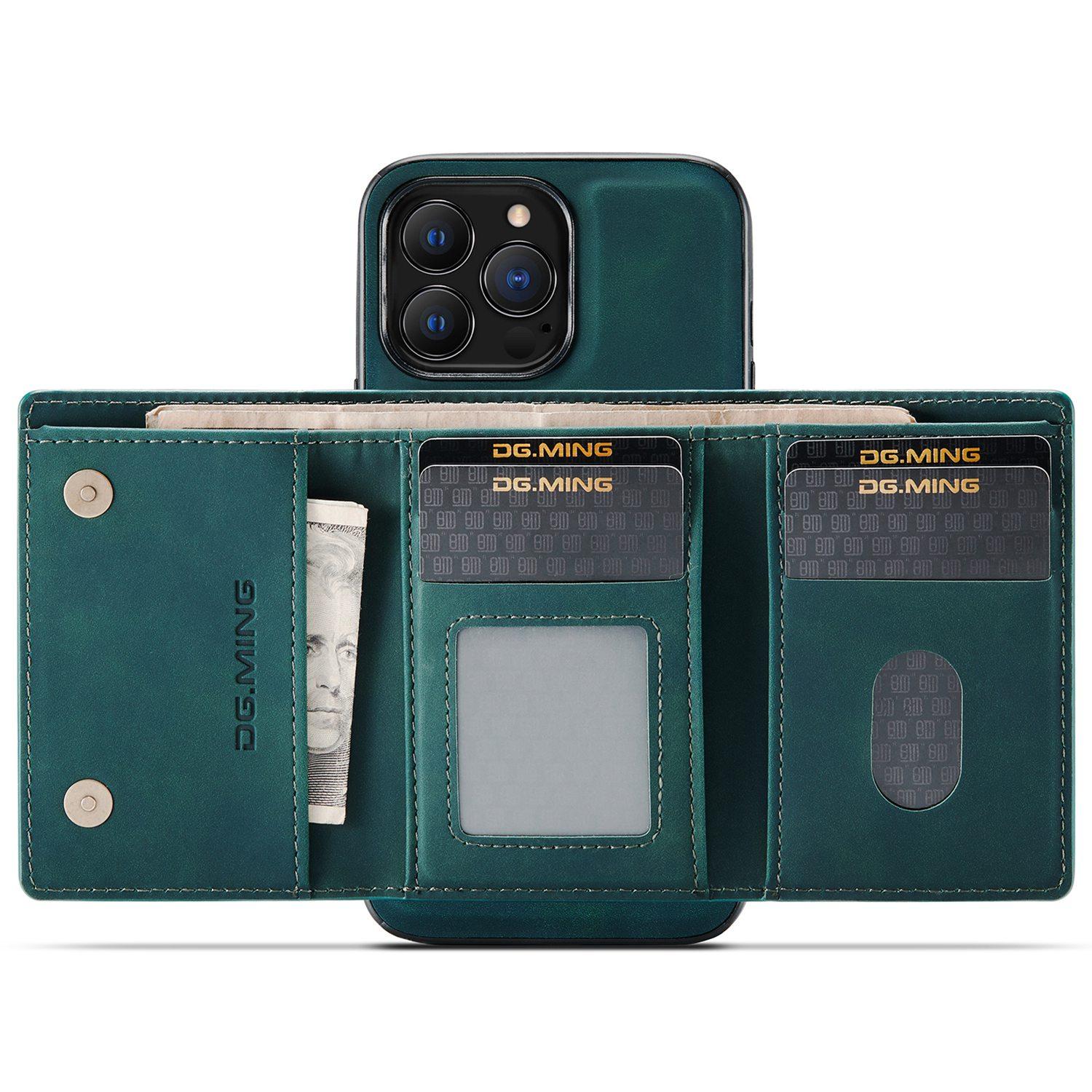 DG.MING M1 Series For iPhone 15 Pro Max Kickstand Case PC+TPU+PU Magnetic Wallet Phone Cover Green
DG.MING M1 Series For iPhone 15 Pro Max Kickstand Case PC+TPU+PU Magnetic Wallet Phone Cover Green
